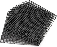 Aquarium Fish Tank Bottom Isolation 8 Pcs, Plastic Egg Crate – Essentials for Fish - L 8pcs Black