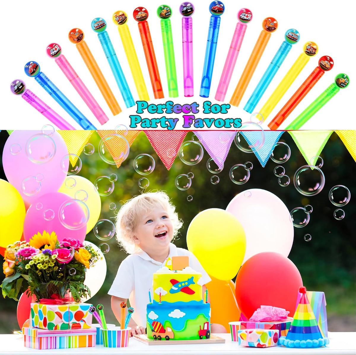 ritastar 32 mini bubble wands with Halloween designs in a gift box - view 28