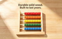 MAGIKON Miniature Abacus, 5 Rows Wooden Counting Frame for Math – Fun for Kids & Family - image 4