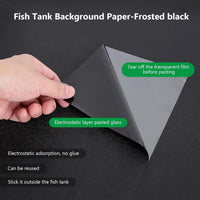 Aquarium Background Paper Decor Fish Tank Backdrop Wallpaper - Matte finish / 19.7”H×59.1"L - image 3