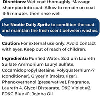 Nootie - Pet Shampoo for Sensitive Skin - Revitalizes Dry Skin & Coat - Natural Ingredients - Gentle Dog Shampoo - Cleans & Conditions