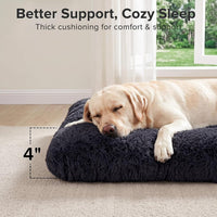 JOEJOY Large Dog Bed Crate Pad - 40.0"L x 27.0"W x 4.0"Th / Dark Grey - image 2