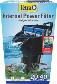 Tetra Whisper 85 GPH Internal Power Filter For Aquariums – Essentials for Fish - 20 - 40 Gallons