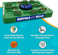 Pets First NFL Buffalo Bills Large Puzzle Toy, Dog Puzzle Treat Toy, New Large Size, Interactive Dog Treat Toy, Dog Slow Feeding Toy