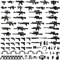 Weapons Pack Military Toy Set Building Blocks Model for Soldier - 80 PCS-Weapons