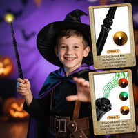 KingVows Light Up Magic Wizard Wand with 4 Color Lights & Sound - Brown & Black - image 2