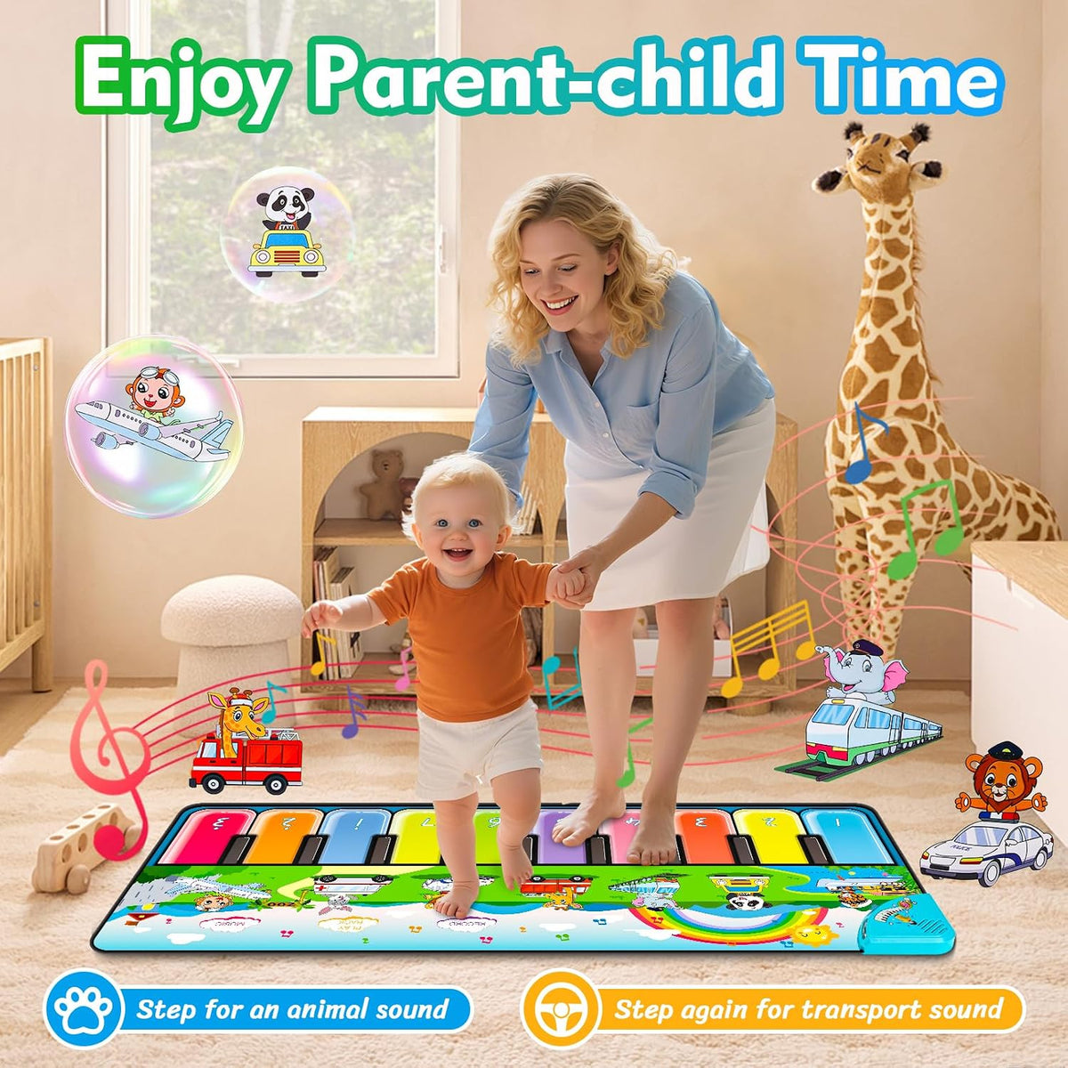 FUCEORUY Floor Piano Playmat Toys for Toddlers 1-3 - image 3