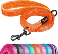 6FT Reflective Dog Leash for Small Medium Dogs, 5/8" Width - Orange / 5/8''x 6 FT