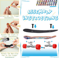 Civaner 10 pack DIY fingerboard set with decks, wheels, brackets and tools - view 2