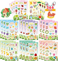 DUJAA 640-piece fall stickers for kids with pumpkins, leaves and scarecrows - view 10