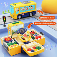 HONGTUO School Bus Toy with Sound and Light - School Bus - image 2