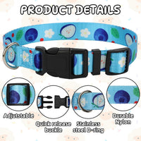 5 Pack Reflective Goat Collars with Bells, Anti-Lost Pet Collar - fruit Multi-colored - image 3