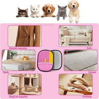 Upgraded pet Hair Removal Gloves, Reusable pet Hair Removal Gloves, Powerful cat and Dog Hair Removal, Suitable for Clothes、Sofas、Carpets、car Seats etc. (2PCS Pink)