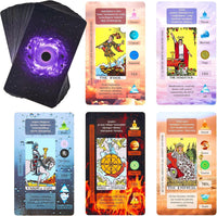 Tarot Cards For Beginners with Meanings on Them Learning Tarot Deck – Fun for Kids & Family - Blue