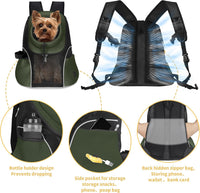 WOYYHO Pet Dog Carrier Backpack - H-Army Green / Large(10-14lbs) - image 3