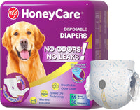 HONEY CARE All-Absorb Disposable Female Dog Diapers Small Size - Medium (Pack of 1)