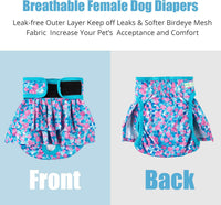 wegreeco Dog Diapers Female - Medium (Pack of 3) / Small Floral - image 4
