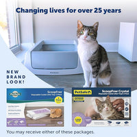 PetSafe ScoopFree Disposable Crystal Cat Litter Tray - Easy Cleaning Box - Refill Tray for Electric Litter Box - Lavender Scent - 4.3 lb Bags - 3 Pack