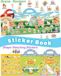 Walenced Reusable Sticker Book, Stickers for Kids - Easter - image 3