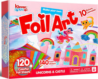 Klever Kits Unicorn Foil Art, Arts & Crafts for Kids 4 and Up - Unicorn