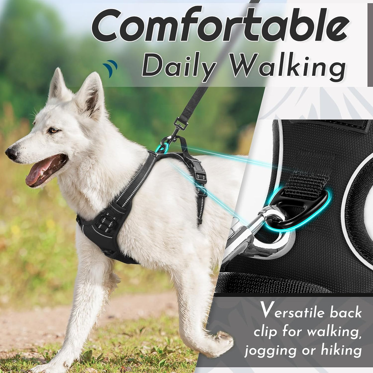 Eagloo Dog Harness for Large Dogs - X-large / Black - image 3