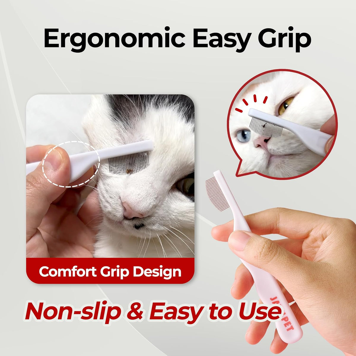 Facial Grooming Comb – Essentials for Dogs - 1 Count (Pack of 1) - image 3