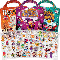 Kalysky 3 pack Halloween reusable sticker books for toddlers with handles - view 2