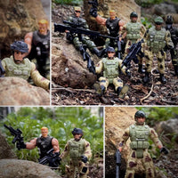Army Men Action Figures, Soldiers Toys with Weapons for Boys 4-7 - Green - image 4