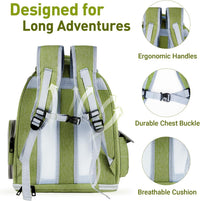 Cat Backpack Carrier Clear Bubble Window for Cats & Small Dogs up - Green - image 4