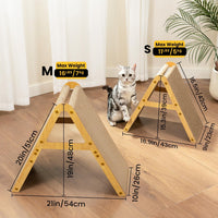 Conlun Vertical Cat Scratcher - Small for Kittens under 10LBS / Light Wood - image 2