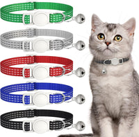 5 Pack Reflective-Breakaway Cat Collars with Bells - 5 Classic Colors