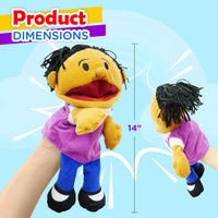 4E's Novelty Multicultural Hand Puppets for Kids - image 3