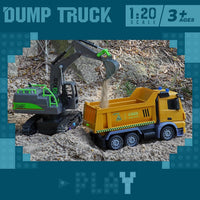 IQKidz Remote Control Excavator Toys for Boys 4-7 Yrs Old - Remote Control Dump Truck - image 3
