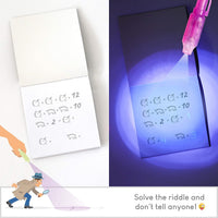 BONNYCO Invisible Ink Pen and Notebook Pack of 16 Party Favors - Spies - Pack 16 - image 4