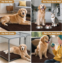 IM HOME 30" x 20" Brown Dog Door Mats for Muddy Paws, Chenille Absorbent Dog Mat, Non Slip Heavy Mud Mat for Dogs, Soft Pet Bed Mat for Entryway, Mud Paws, Inside Floor