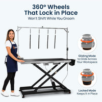 Professional Electric Dog Grooming Table, Heavy Duty - BLACK / 60" - image 4