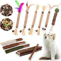 6 Pack Silvervine Sticks for Cat, Natural Catnip Toys – Essentials for Cats - 24 Pack