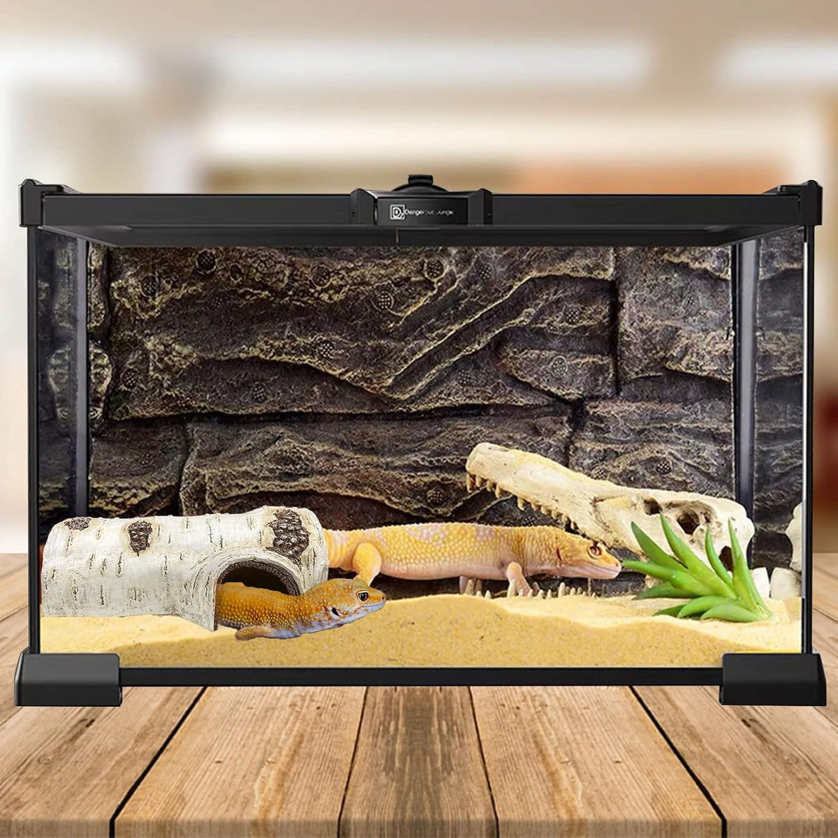 Reptile Hide Snake Cave Large Simulation Stone Resin Hideout Leopard - D-Large - image 3