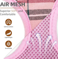 Pupteck Soft Mesh Dog Harness Sized and Leash Set Pet Puppy Cat - Light pink / XS (NECK: 10", CHEST: 10"-14") / Classic over-the-head harness - image 2