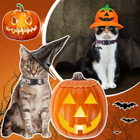 8 Pcs Halloween Cat Collars Breakaway with Bell - Ghost - image 2