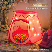 DISHIO Ball Pits with 50 Balls - Pink-with Star Lights - image 3