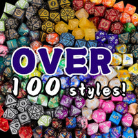 QMAY Mystery Dice Set – 7 Pcs Acrylic Polyhedral Dice + 1 Pcs Velvet Bag – Fun for Kids & Family - 1 bag Mystery Dice - image 3