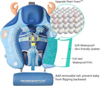 Mambobaby non-inflatable baby float with removable sun canopy and buoyant tail - view 9