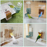 lemtrflo No Mess Bird Feeder Water Dispenser Set - blue - image 3