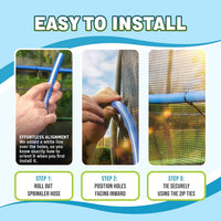 Trampoline Sprinkler Waterpark, Heavy Duty Hose – Fun for Kids & Family - Premium Waterpark - image 2