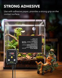 BN-LINK Reptile Heat Pad 6"X8" 8W for 10-20gal Under Tank Terrarium - 6" X 8" with Thermostat - image 4