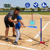 HYES 3-in-1 Baseball Set for kids Auto Pitching Machine – Fun for Kids & Family - Blue+black - image 4
