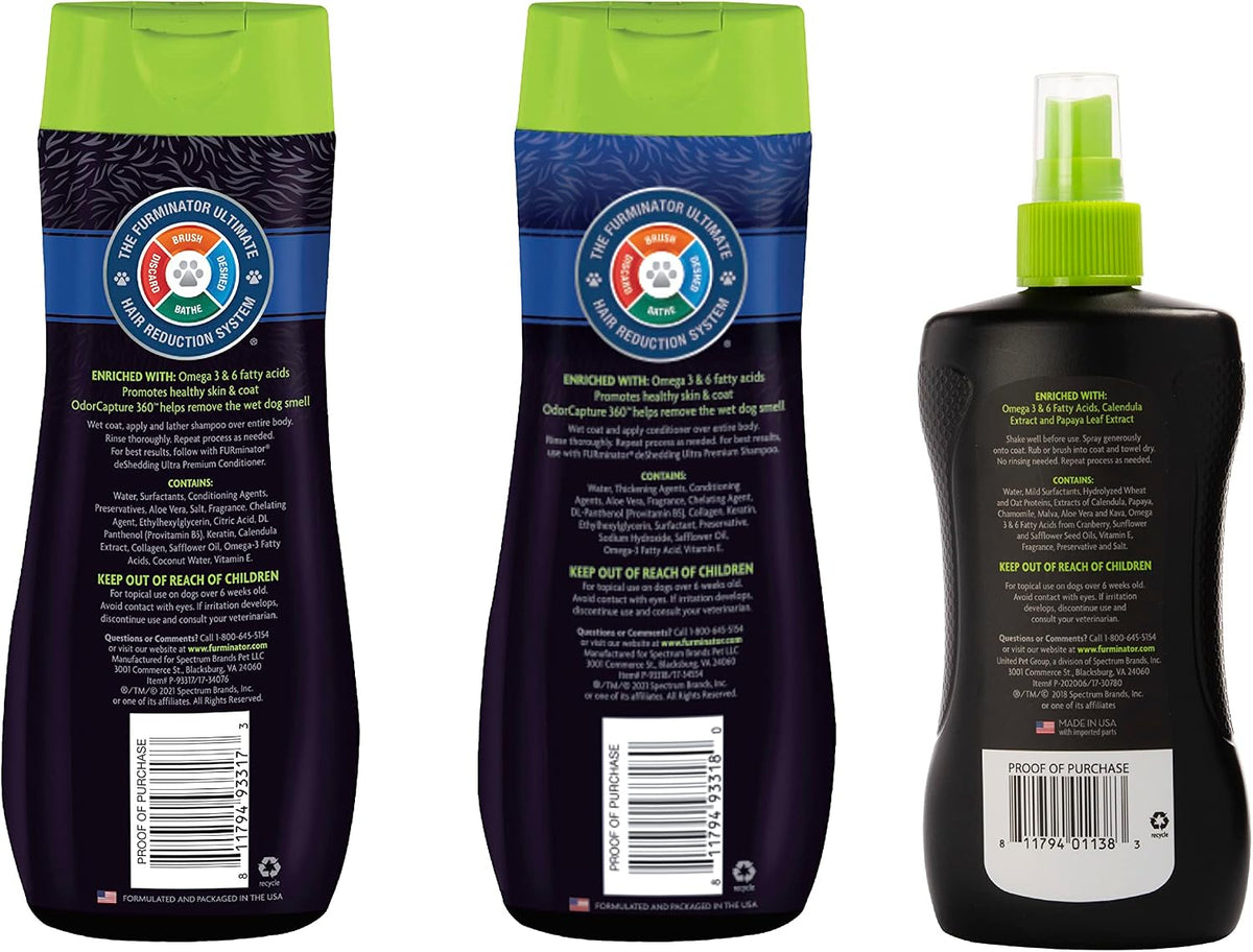 FURminator Ultra Premium deShedding Conditioner for Dogs - DeShedding Kit / 40.5 oz - image 2