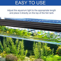 Led Aquarium Light, Full Spectrum Fish Tank Lights, 40 Gallon Freshwater Fishtank Hood Lighting for Grow Fish, Plants, Adjustable from 36 to 44 Inch