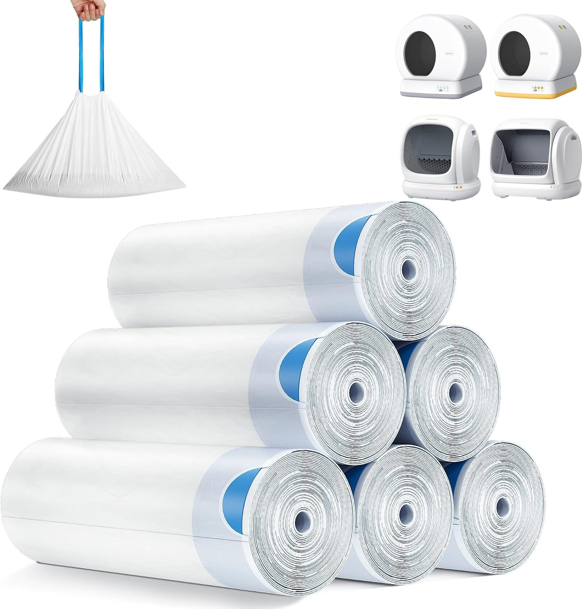 Meowant Cat Litter Box Liners for Automatic Cat Litter Box - 6